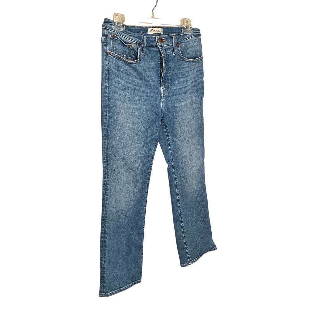 Madewell Cali Demi-Boot Jeans High Rise Denim Mesium Wash Blue Womens Size 28